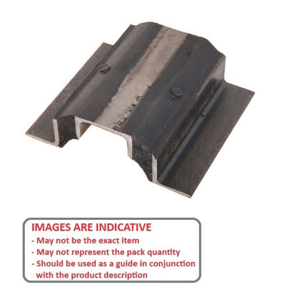 1219236 | MVIS-0680 (25 Pcs) --- Vibro Insulator Strips Mounts - 680.389 kg - 762x114.3 mm - Neoprene Rubber and Steel