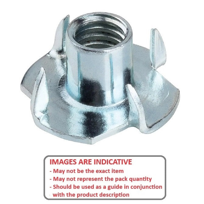 1049912 | NT035C-BL-S4 (10 Pcs) --- Blind Nuts - 6-32 UNC - 3.5mm - 12.7x4.8 mm Standard - Stainless Steel 304 Nut