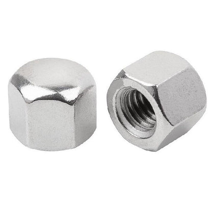 1063688 | NT050M-CP-S4 (10 Pcs) --- Cap Nuts - M5 - 5x0.8mm - 304 Stainless - 6.64 - 8.0 Nut