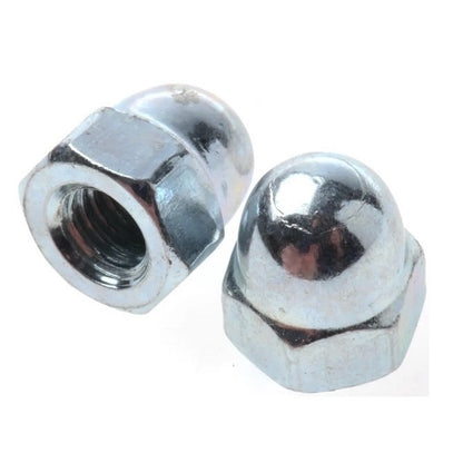 Dome Nuts - 5/32-32 BSW -3.969mm- Steel - Chrome Plated 