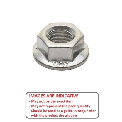 1068790 | NT060M-F-S4 --- Flanged Nuts - M6 - 6x1mm - Stainless Steel 5.8 mm Nut