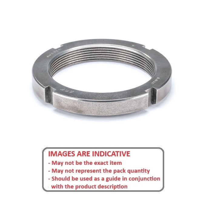 1170601 | KM12-L (PK-15) --- Bearing Locknuts Nuts - M60 Fine - 60x2mm - Left Hand mm 80 - 11 mm Left Hand Thread - Steel Nut