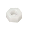 Hexagonal Nuts - 10-32 UNF -4.76mm- 3.57x9.53 mm - Nylon Polyamide 6/6 Natural 