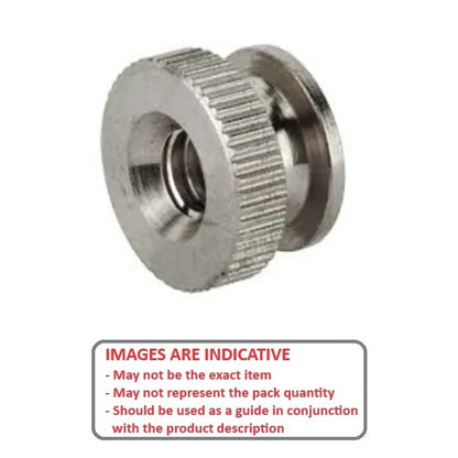 1057167 | NT048C-THC-S3 --- Thumb Nuts - 10-24 UNC - 4.76mm - 8.7x3.97 mm Collared - Stainless Steel 303 Similar to A2, 304, 18-8 Nut