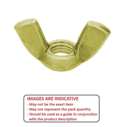 1047066 | NT032W-WG-BR (200 Pcs) --- Wing Nuts - 1/8-40 BSW - 3.175mm - - - - - Brass Nut