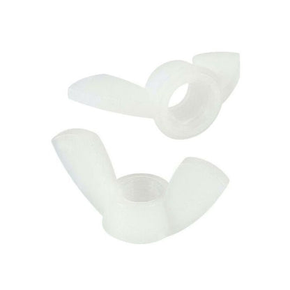 1051197 | NT040M-WG-NY (10 Pcs) --- Wing Nuts - M4 - 4x0.7mm - 14x8 mm - Natural Nylon 6.6 Nut