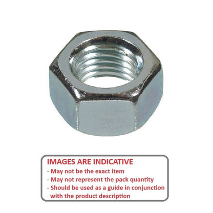 1089359 | NT100M-HX-CZ (20 Pcs) --- Hexagonal Nuts - M10 - 10x1.5mm - 8.2x17 mm Full - Steel - Zinc Plated Nut