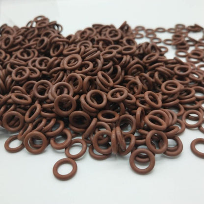 Fluoroelastomer Bulk O-Rings - 7x2.5 mm - Brown Fluoroelastomer - Fluoroelastomer O-Ring