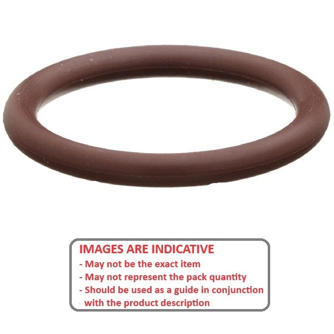 1002508 | OR-00074-102-VBR75-001 (2 Pcs) --- Fluoroelastomer O-Rings - 0.74x1.02 mm - Brown Fluoroelastomer - Fluoroelastomer