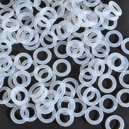 Silicone Rubber Bulk O-Rings - 3.63x2.62 mm - Clear - Silicone Rubber O-Ring