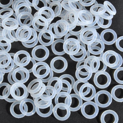 Silicone Rubber Bulk O-Rings - 6.07x1.78 mm - Clear - Silicone Rubber O-Ring