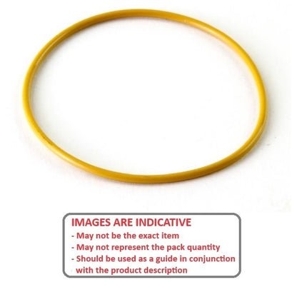 1075868 | ORB-00765-178-S70-011-Y (2500 Pcs) --- Silicone Rubber O-Rings - 7.65x1.78 mm - Yellow Bulk - Silicone Rubber O-Ring