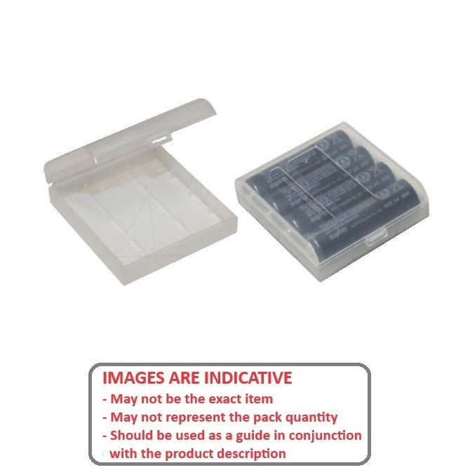 1223758 | PBC1 (35 Pcs) --- Accessories Hobby - Plastic Carry Case for up to 4 x AA Batteries Master Brand - Secure storage for spare batteries. Battery Holders - Plastic