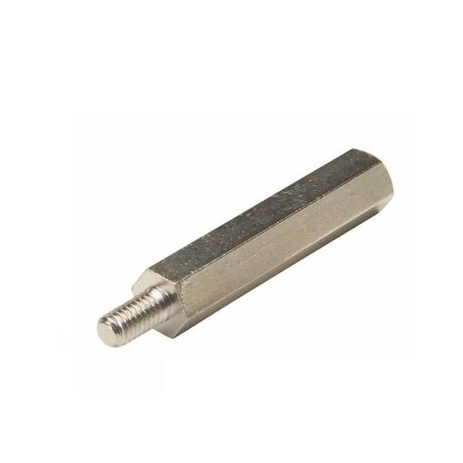 1044895 | SHX-TP-0300-05-028-BZ (10 Pcs) --- Threaded Pillars - M3 - 3x0.5mm - 8x20 mm - Brass Pillar