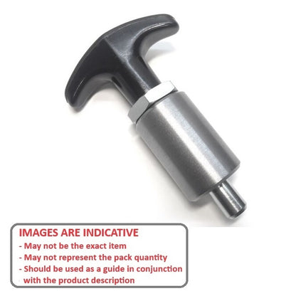 1109436 | BSD-70ALRS --- Pull Pins - 15.875x14.288x57.15 mm Tee Handle - Aluminium and Steel Pin