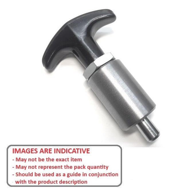 1100721 | BSD-60SSRS --- Pull Pins - 12.7x14.288x38.1 mm Tee Handle - Stainless Steel Pin