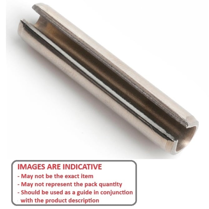 1038035 | RP016-0254-420 (100 Pcs) --- Roll Pins - 1.59x25.4x1.75 mm - Stainless Steel AISI 420C Rc 46-52