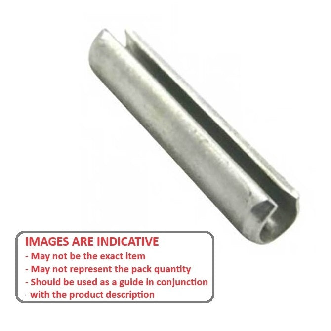 1038462 | RP019-0095-Z (500 Pcs) --- Roll Pins - 1.98x9.5x2.18 mm - Spring Steel Zinc Plated