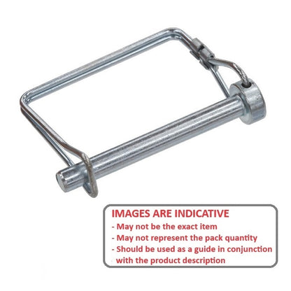 1078297 | LYP-Q2-079-064-S4 --- Wire Lock Lynch Pins - 7.94x63.5x2.3 mm Double Wire - Stainless Steel 304 Similar to A2, 18-8 HRB80 Pin