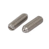 Ball Threaded Plungers - 5-40 UNC - 3.18mm - 6.4 mm - 5 N Stainless Body - Stainless Steel 303 Similar to A2, 304, 18-8 