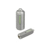 Ball Threaded Plungers - M4 - 4x0.7mm - 9 mm - 4 N Stainless Body and Ball with Threadlock - Stainless Steel 303 Similar to A2, 304, 18-8 