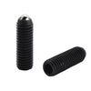 Ball Threaded Plungers - M5 - 5x0.8mm - 12 mm - 2 N Steel Body - Stainless Steel 303/304 Similar to A2, 18-8 HRB80