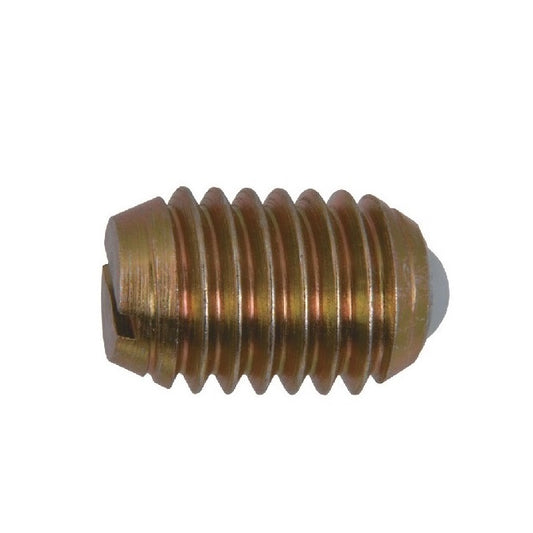 Ball Threaded Plungers - 5/16-18 UNC - 7.94mm - 14.7 mm - 17.8 N  - Steel Body with Nylon Ball