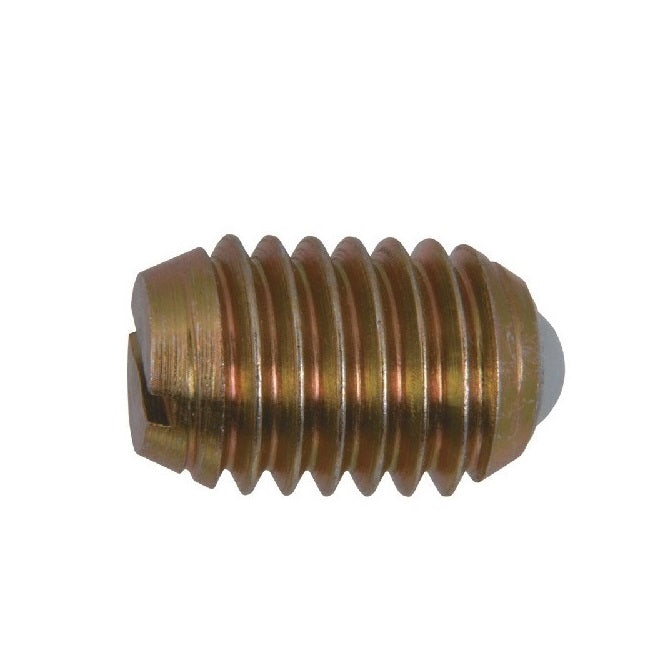 Ball Threaded Plungers - 8-32 UNC -4.17mm- 8.7 mm - 2.2 N - Steel Body with Nylon Ball