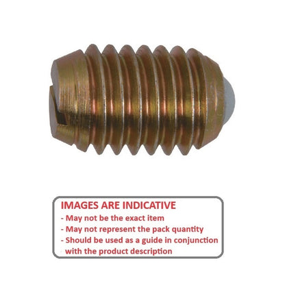 1054905 | PLBT-042C-087-CN-006 --- Ball Threaded Plungers - 8-32 UNC -4.17mm- 8.7 mm - 2.2 N - Steel Body with Nylon Ball