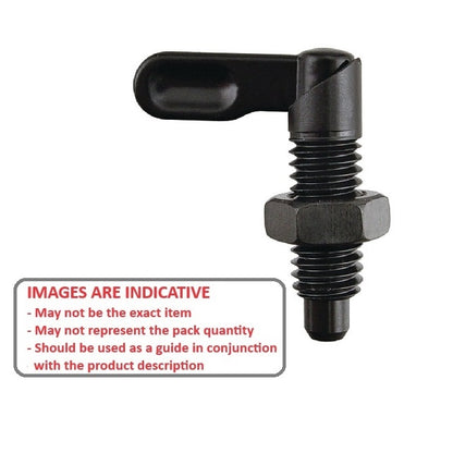 1111121 | PLIT-080-158F-16-G-C-N --- Indexing Plungers - 5/8-18 UNF - 15.88mm - 25 mm - 0.8 N Grip - Steel Plunger
