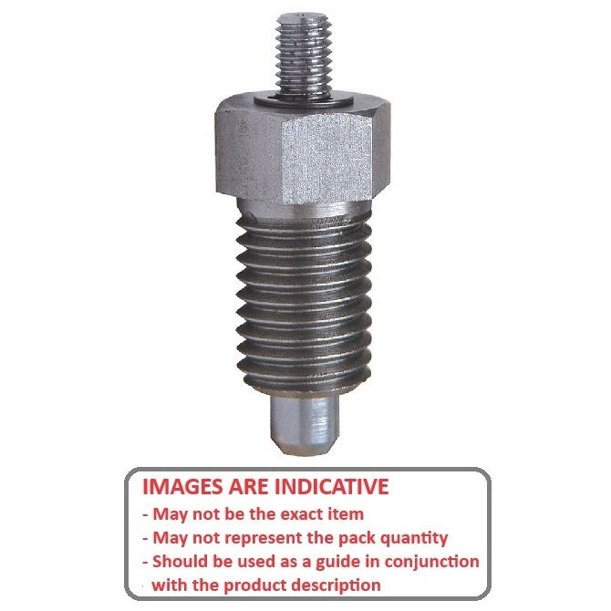 1086530 | PLIT-050-095C-37-C --- Indexing Pull Knob Plungers - 3/8-16 UNC - 9.53mm - 37.1 mm - 0.5 N Non Locking - Steel Plunger