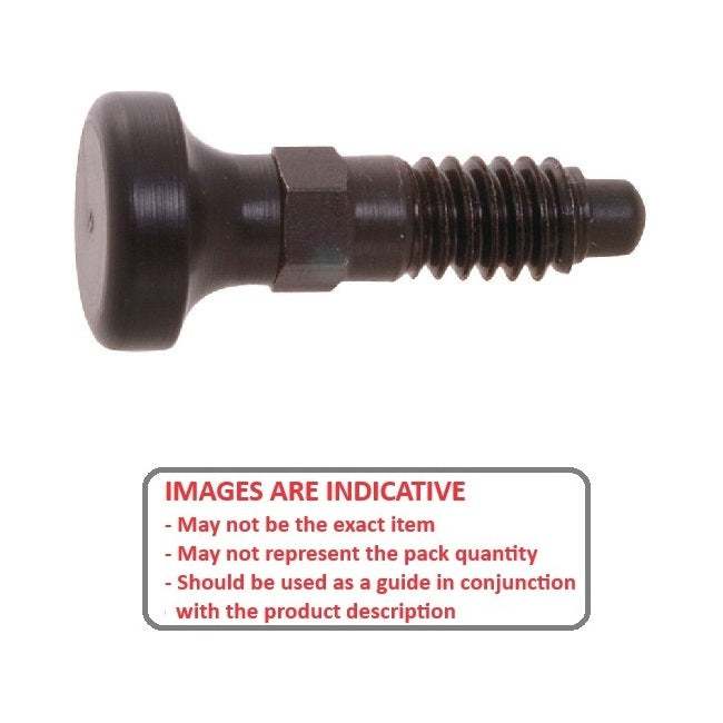 1035901 | PLST-064C-127-HC-002 --- Spring Plungers - 1/4-20 UNC - 6.35mm - 12.7 mm - 0.5 N - Steel