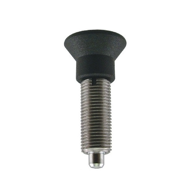 Plungers - Indexing Pull Knob - No Collar - Stainless and Plastic
