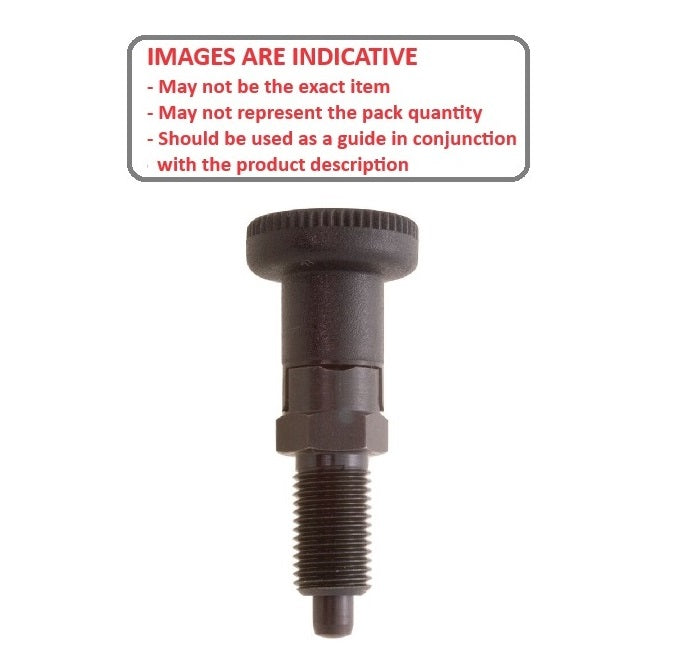 1087344 | PLIT-050-095F-21-KSH-C --- Indexing Plungers - 3/8-24 UNF - 9.53mm - 17 mm - 0.7 N Non Locking - Steel Plunger
