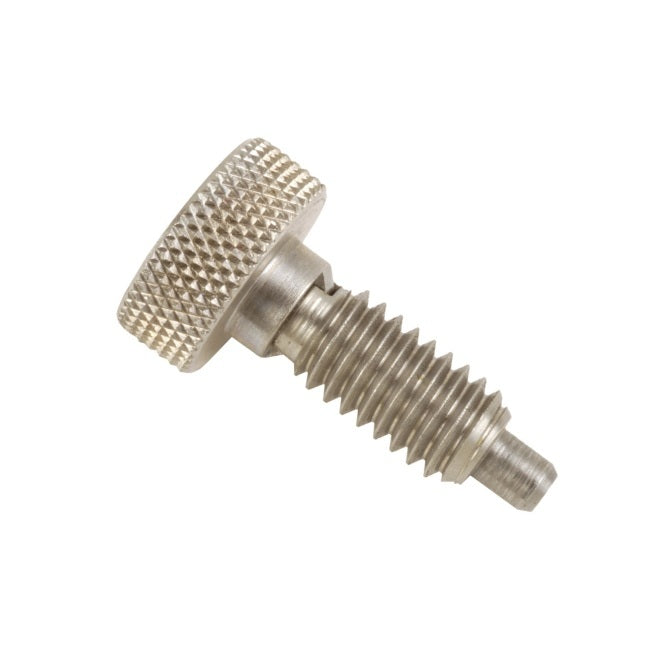 1059058 | PLST-048F-102-HKCLK-013 --- Spring Plungers - 10-32 UNF - 4.76mm - 10.2 mm - 2.2 N Knurled Handle - Steel Plunger