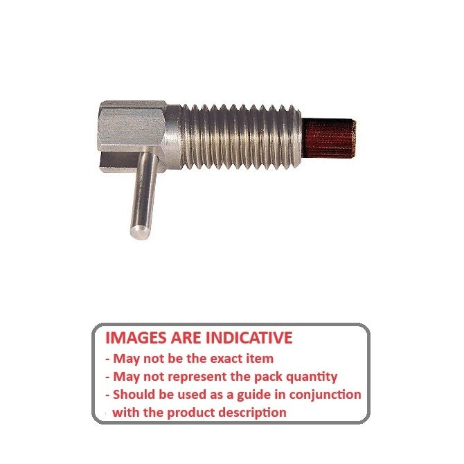 1111979 | PLST-159C-445-HLPCL-022 (Each) --- Spring Plungers - 5/8-11 UNC - 15.88mm - 44.5 mm - 4.5 N L Handle - Steel Body with Phenolic Plunger