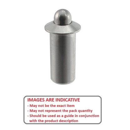 1059574 | PLSP-048-112-S3-020 --- Spring Push Fit Plungers - 4.78x11.2 mm - 6.7 N - Stainless Steel Plunger