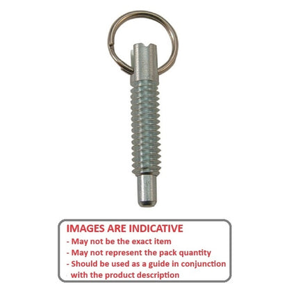 1086640 | PLST-095C-427-RCL-018 --- Spring Plungers - 3/8-16 UNC - 9.53mm - 30.5 mm - 8.9 N Ring Handle - Steel