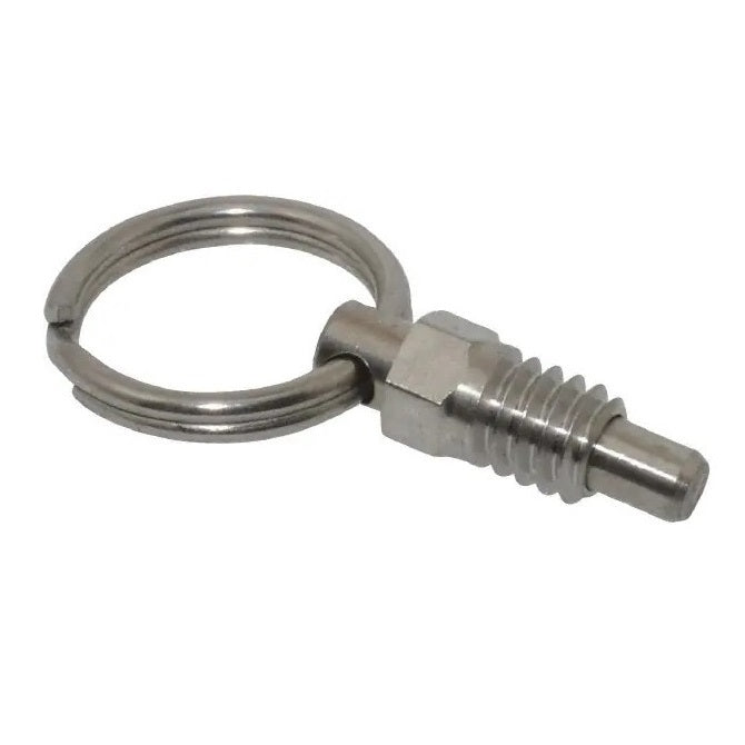 Spring Plungers - 1/4-20 UNC - 6.35mm - 7.9 mm - 2.2 N Ring Handle - Steel