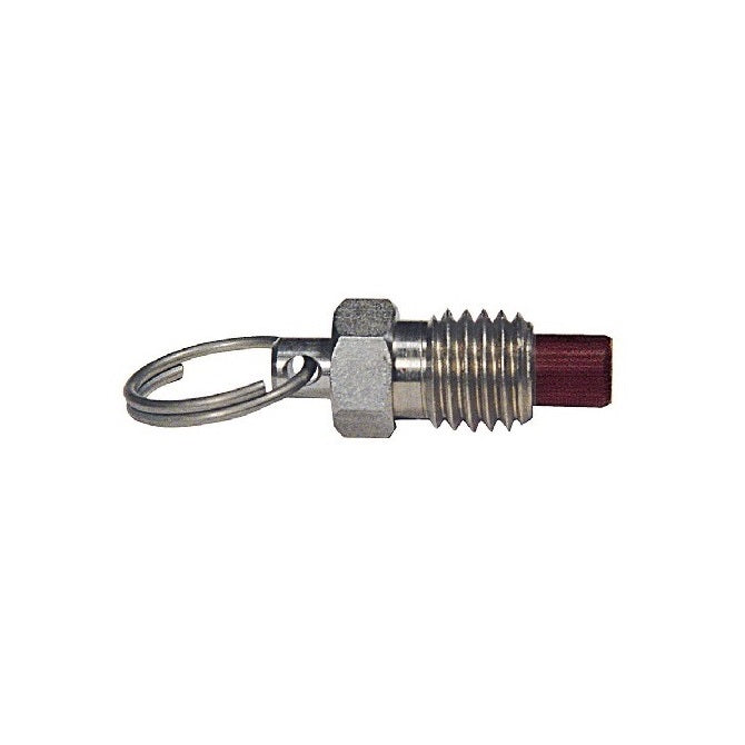Plungers - Spring - Ring Handle - Non Locking - Stainless-Phenolic