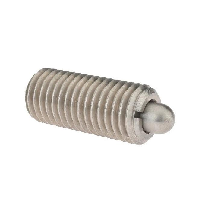 Ball Threaded Plungers - 1/4-20 UNC -6.35mm- 13.5 mm - 17.8 N - Steel Body with Stainless Ball