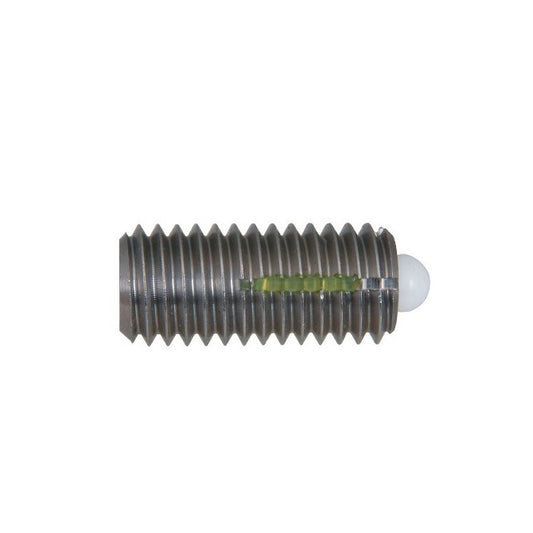 Spring Plungers - 8-32 UNC - 4.17mm - 11.1 mm - 6.7 N No Handle - Steel Body with Acetal Nose