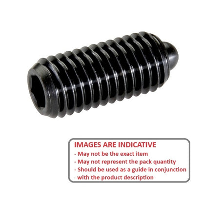 1052460 | PLST-040M-090-C-020 --- Spring Plungers - M4 - 4x0.7mm - 9 mm - 6 N - Steel