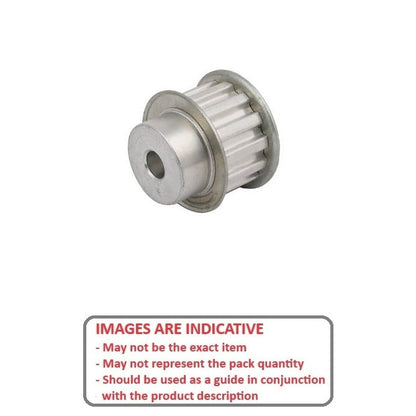 1114249 | P-050A-016-100FF-AL-N-060 --- Metric Timing Pulleys - 16 tooth - 10x6 mm - Aluminium