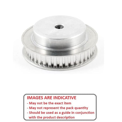 1157990 | P-050A-048-100P-AL-N-080 --- Metric Timing Pulleys - 48 tooth - 10x8 mm 5.000mm Pitch - Aluminium Pulley