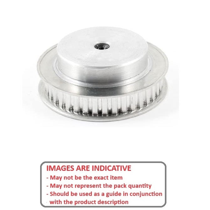 1147354 | P-050A-036-160FF-AL-N-080 --- Metric Timing Pulleys - 36 tooth - 16x8 mm 5.000mm Pitch - Aluminium Pulley