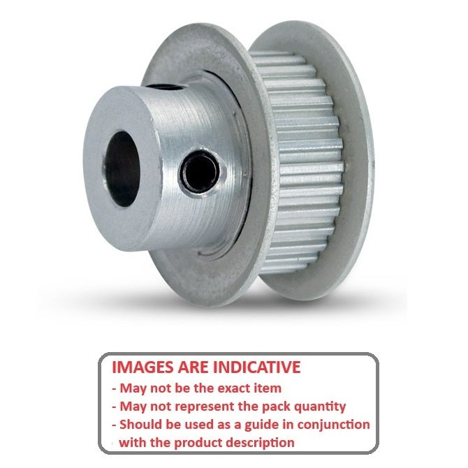 1121353 | P-020G-020-030FF-AL-G-048 --- Metric Timing Pulleys - 20 tooth - 3x4.763 mm - Aluminium