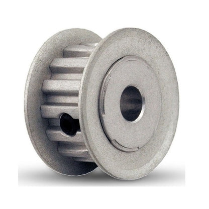1106987 | P-XL-015-095FF-AL-GN-127 --- Inch Timing Pulleys - 15 tooth - 9.5x12.7 mm 5.080mm Pitch XL - Aluminium Pulley