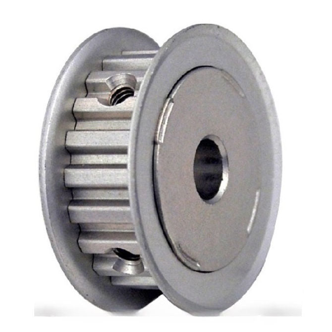 1136646 | P-XL-028-095FF-AL-GN-080 --- Inch Timing Pulleys - 28 tooth - 9.5x8 mm 5.080mm Pitch XL - Aluminium Pulley