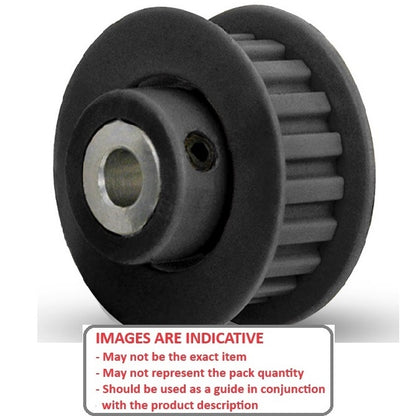 1089412 | P-XL-010-095FF-PP-GAI-050 (10 Pcs) --- Inch Timing Pulleys - 10 tooth - 9.5x5 mm 5.080mm Pitch XL - Fibreglass Reinforced Polycarbonate Pulley